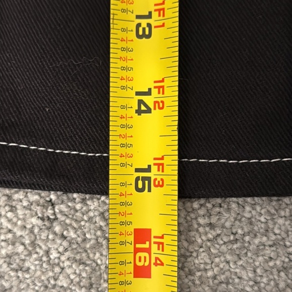 NWT BDG Urban Outfitters Women’s Black Denim Kirby Skirt‎ Button Up Belted Sz S - Picture 6 of 7